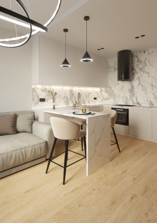 Ламинат AlixFloor Vitality Line Дуб пшеничный золотой, ALX00553STY